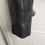 Zara Black Genuine Leather Biker Jacket - Size S Fits XS Image 7