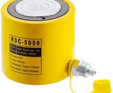 50 Ton Solid Hydraulic Ram Cylinder Jack 2" 50mm Stroke Single Acting Pump