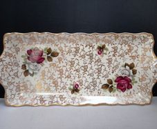 SALE!  Vintage Old Foley James Kent Ltd STAFFORDSHIRE Serving / Sandwich Tray