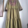 Monsoon East Janelle Cord Dress Size Uk 16 Image 3