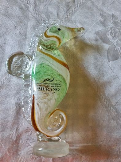 Murano glass water horse