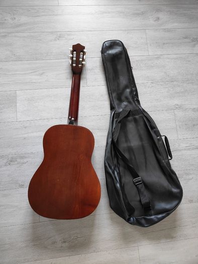 Vintage 1960s Rosetti The Schaller Scholar No.007 Classical Acoustic Guitar + leather Bag