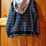 Boys Navy Stripe Jumper Image 2