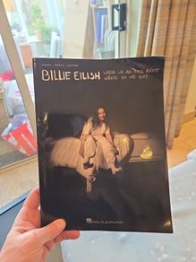Billie eilish sheet music piano vocal guitar , when we all fall asleep where do we go