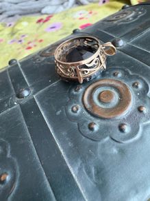 9ct / 9k Gold Large Smokey Quartz Pendant