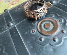 9ct / 9k Gold Large Smokey Quartz Pendant