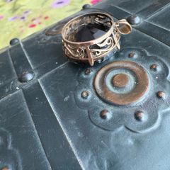 9ct / 9k Gold Large Smokey Quartz Pendant