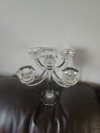 Crystal candle holder