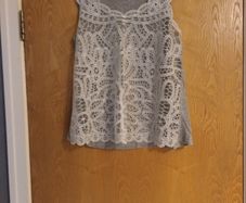 Savida Sorbet Sleeveless Lace Knit & Lace  Top.   Size- L- 16. B.N.W.T.