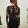Parker Black Lace Dress Image 2