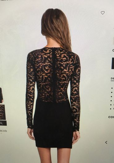 Parker Black Lace Dress