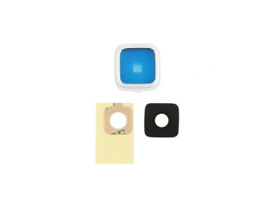 For Samsung Galaxy Note Edge N915 Camera Lens Rear Glass Cover & Frame White - FHT19SMCL