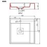 Wash Basin 50x50x12.3 cm Mineral Cast/Marble Cast White Image 8