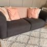 Ikea Viskafors two seater grey sofa Image 3
