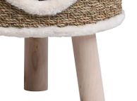 main image for ad Cat House with Wooden Legs 41 cm Seagrass