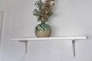 Ikea White Shelf with Brackets