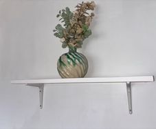 Ikea White Shelf with Brackets