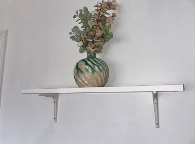 Ikea White Shelf with Brackets