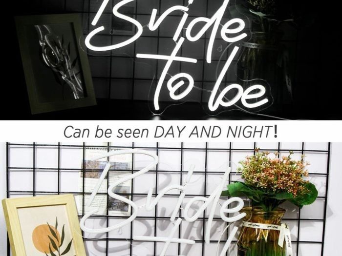 FREE P&P | Bride to be Neon Signs White LED 14.6 inch x 11.8 inch Home > Home & Garden