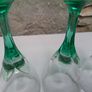 Green stemmed glasses Image 2
