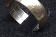 Vintage 9ct Gold Wide Band Ring  Fully Hallmarked London  Size 57