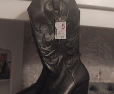 New Black cowboy boots