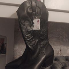 New Black cowboy boots