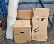 Home Moving Kit - Cardboard Boxes and Bubble Wrap