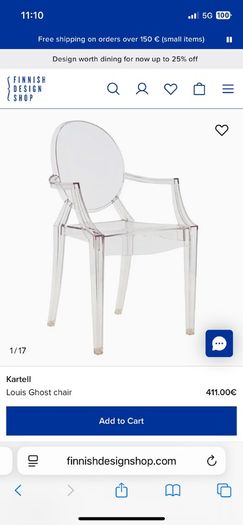 Kartell Louis Ghost Armchair