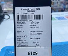 iPhone SE 2020 ( 64 GB ) Black