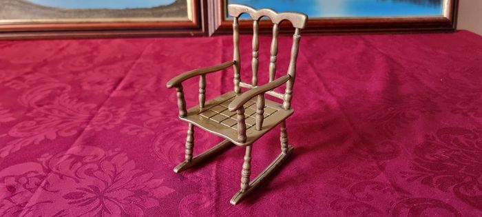 Solid Brass Decorative Rocking Chair Ornament