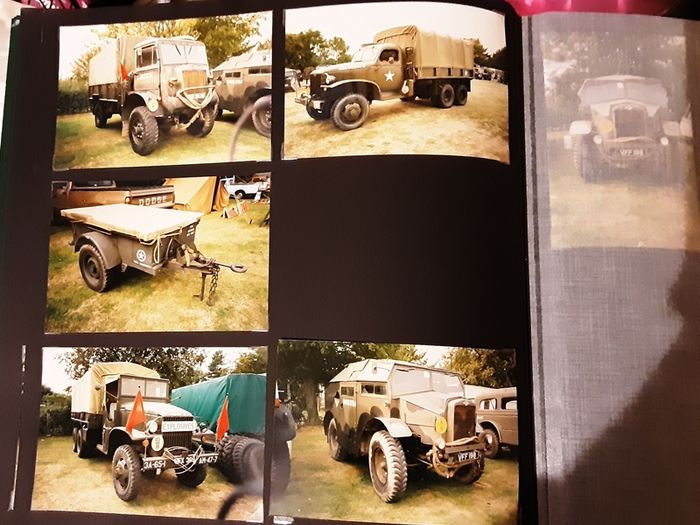 photo album of over 150 militaria vehicle's
