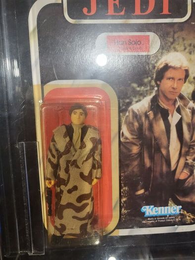 Star Wars Han Solo Trenchcoat MOC Graded 80