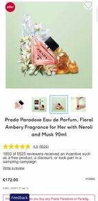 Prada Paradoxe 100ml parfum travel set for her