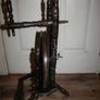 Antique Unique  Spinning Wheel H-32" Image 8