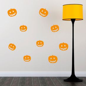 Pumpkin Halloween Wall Sticker, Jack-o-Lateran, Wall Decals for Halloween