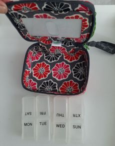 Vera Bradey travel pill case