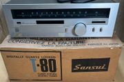 Vintage 1979 Sansui T-80 Digital Quartz Locked AM/FM Stereo Tuner - Boxed