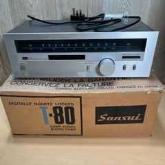 Vintage 1979 Sansui T-80 Digital Quartz Locked AM/FM Stereo Tuner - Boxed