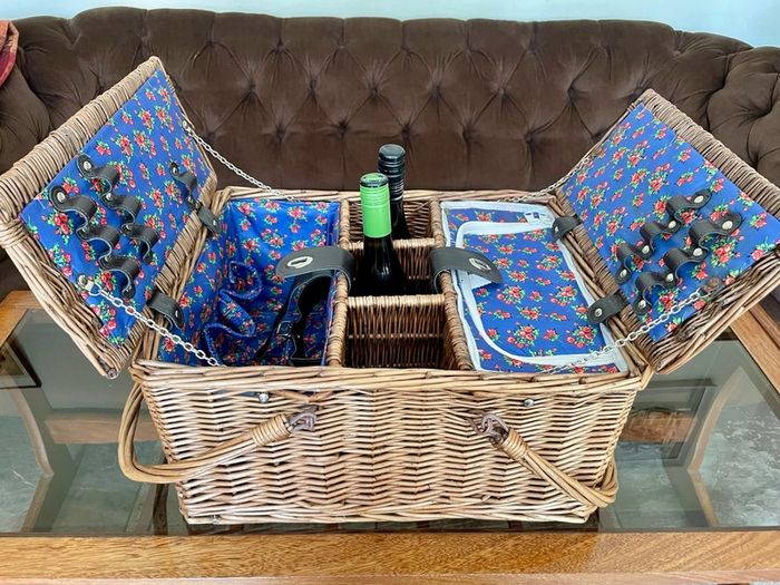 Forest Walk Wicker Picnic Basket