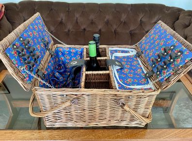 Forest Walk Wicker Picnic Basket