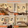 Rechargeable Wall Lights Set of 2, Battery Operated Wall Lights Black with Remote, 3 Color Temperature & Dimmable, Wireless Sconces for Bedroom Living Room Hallway Night Light, Smooth Finish Image 8