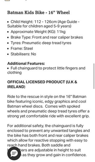 Batman Bike Package