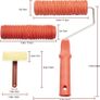 Wood Graining Painting Tool, Rubber Empaistic Wood Texture Pattern Roller with Handle, DIY Wood Grain Painting Tool Set Household Wall Art Paint for Wall Room Decoration Image 7