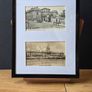 Vintage Dublin Wall Art 3 Framed Displays with 6 Old Postcards Image 2