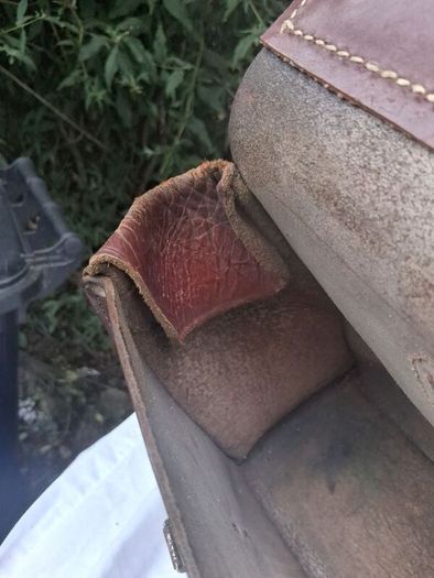 Stunning Hand Made Mid Century Irish Leather Satchel