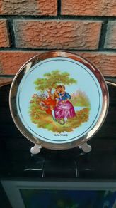 Antique Limoges Fragonard Wall Plate