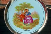 Antique Limoges Fragonard Wall Plate