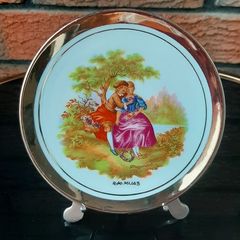 Antique Limoges Fragonard Wall Plate
