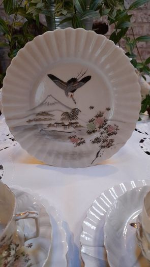 Hand painted Japanese tea set